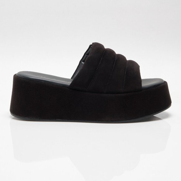 FREE PEOPLE Almost Paradise Platform Sandals / Black - Picture 7 of 12